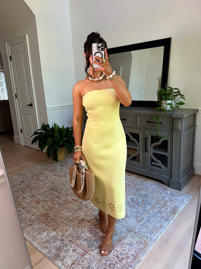 Soft Sunrise Knit Midi Dress