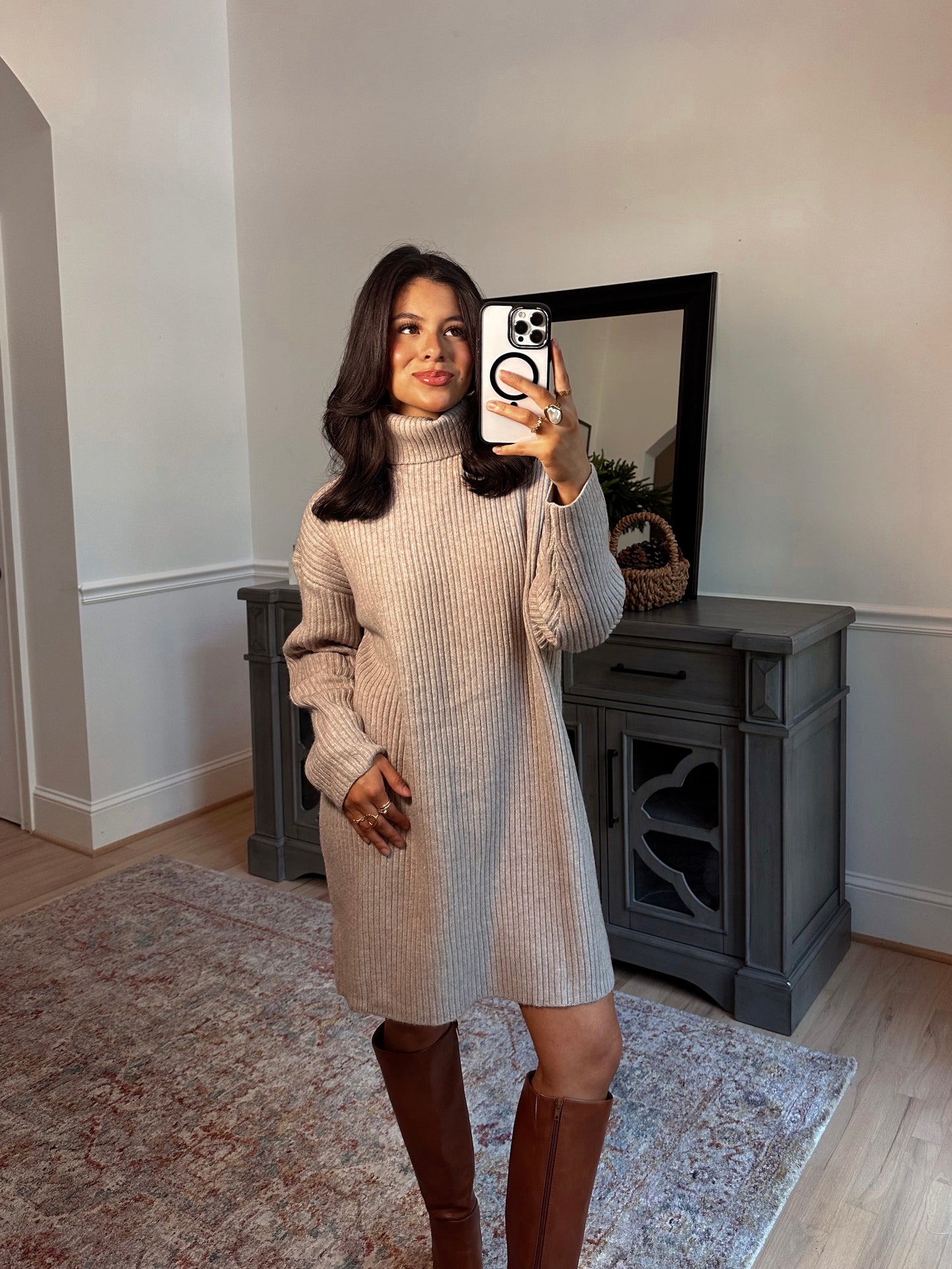Toasted Marshmallow Sweater Dress