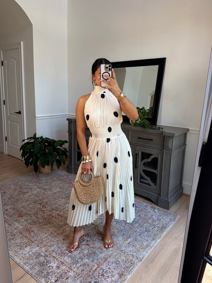 Marquise Polka Midi Dress
