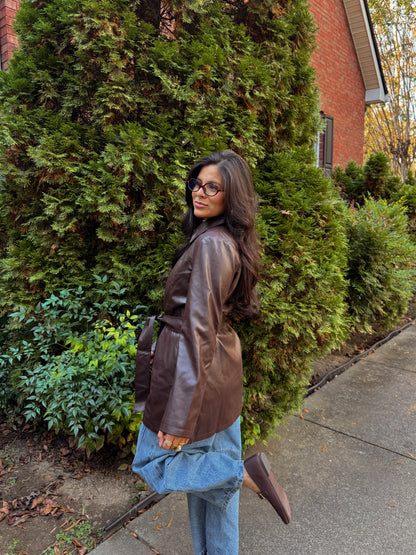 Midnight Brown Heritage Trench Coat