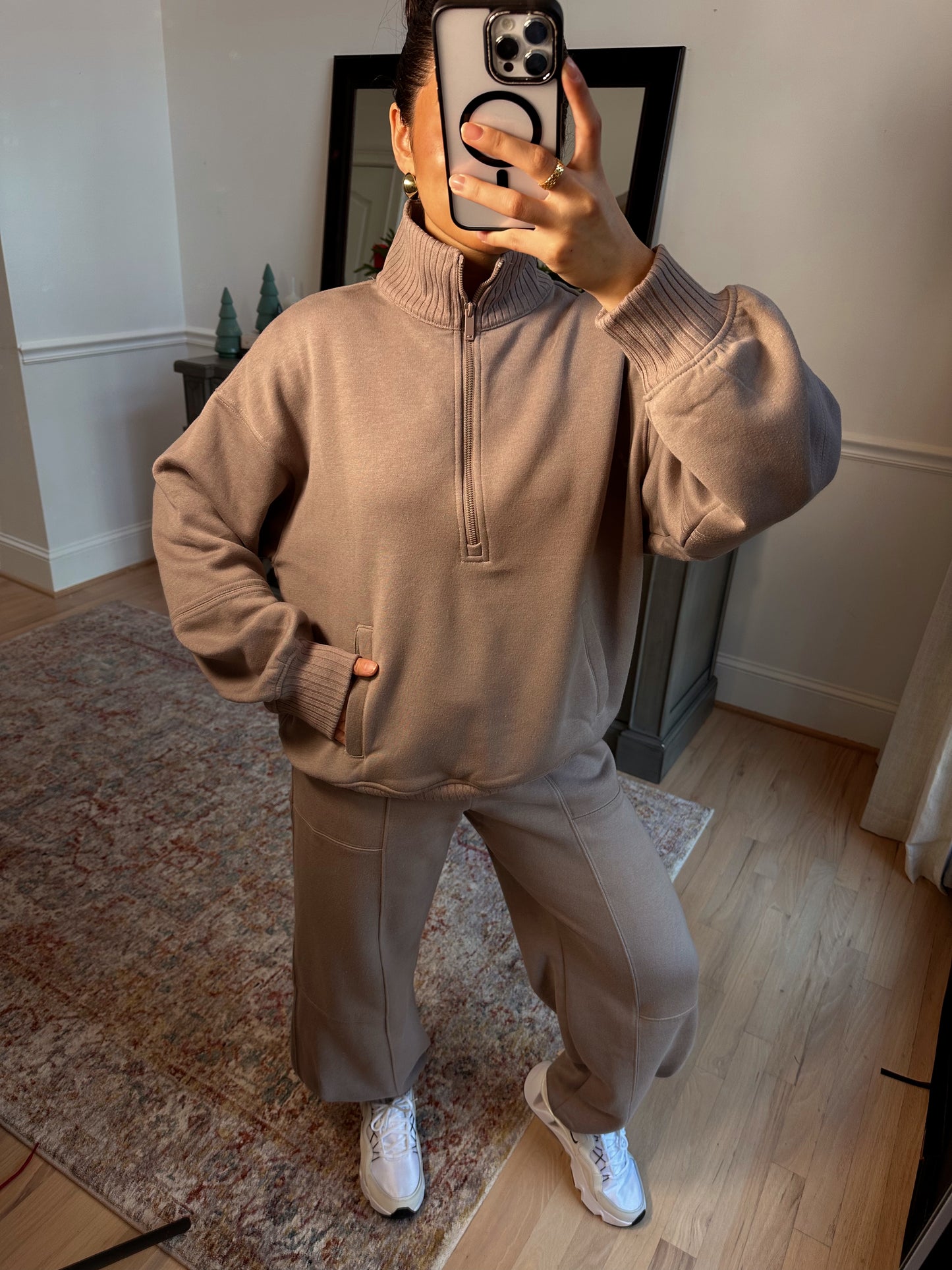 Stone Quarter Zip & Jogger Set