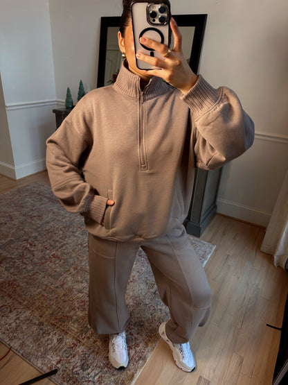Stone Quarter Zip & Jogger Set