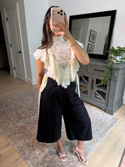 Hadley Charcoal Capri Trousers