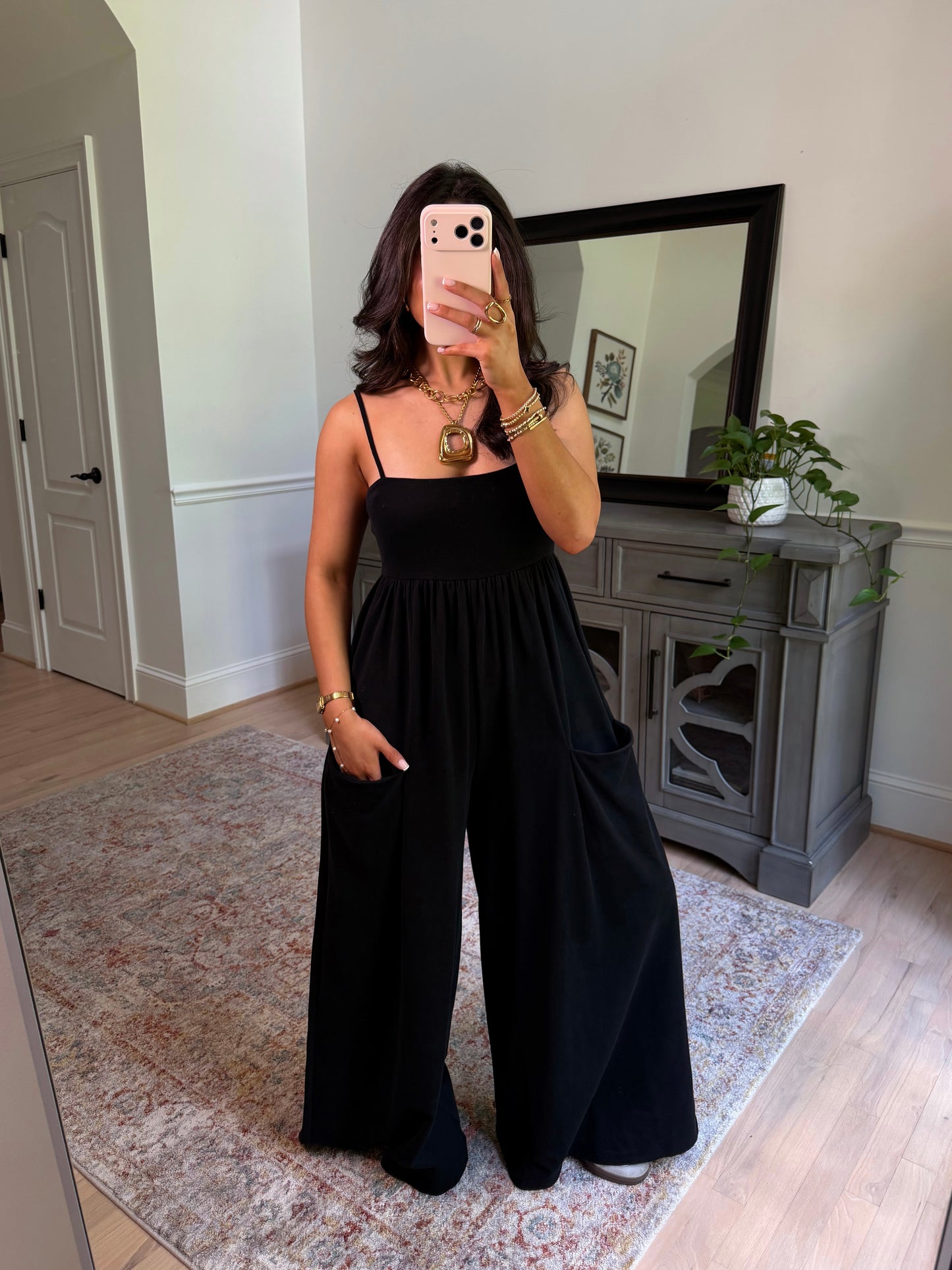 Weekend Muse Black Jumpsuit