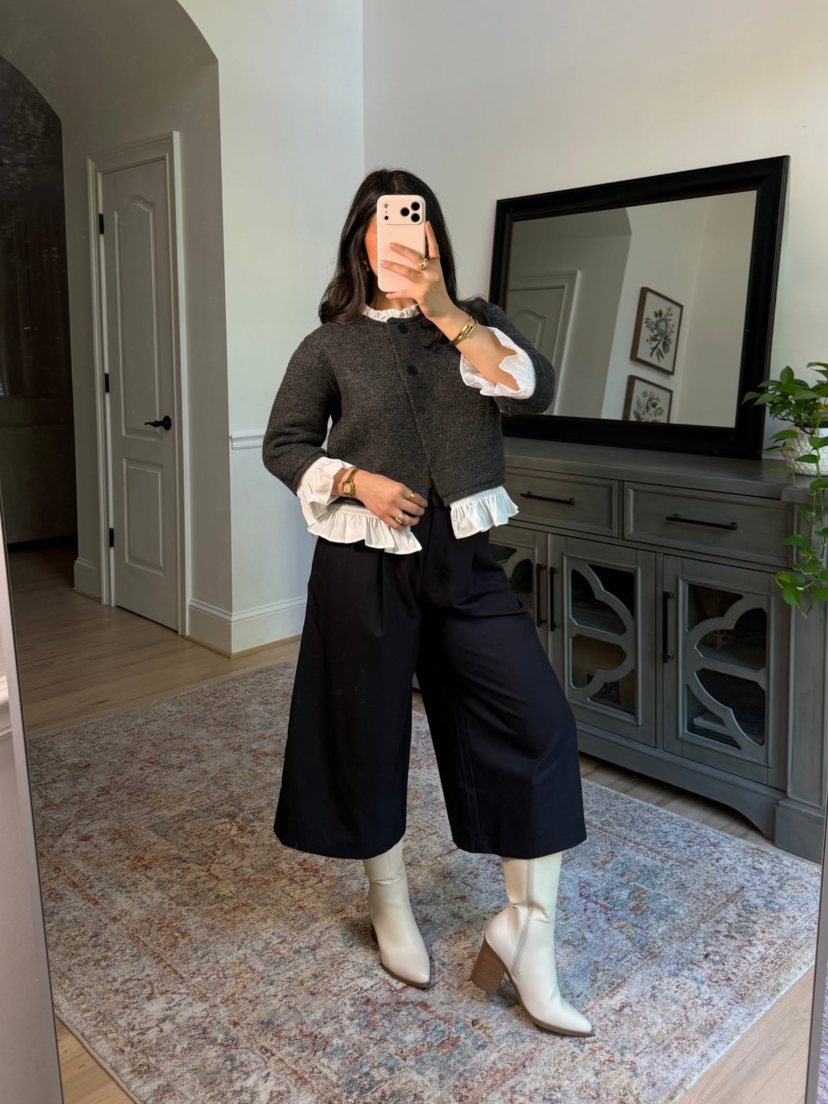 Camille Poplin Cardigan Sweater