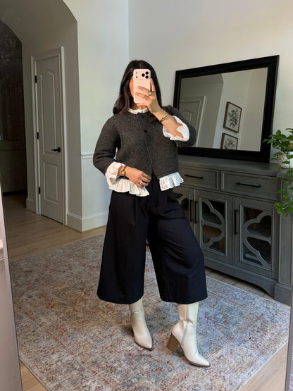Camille Poplin Cardigan Sweater