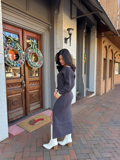 The Winter Evening Knit Dress