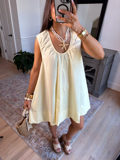 Limone Sorbet Flowy Dress