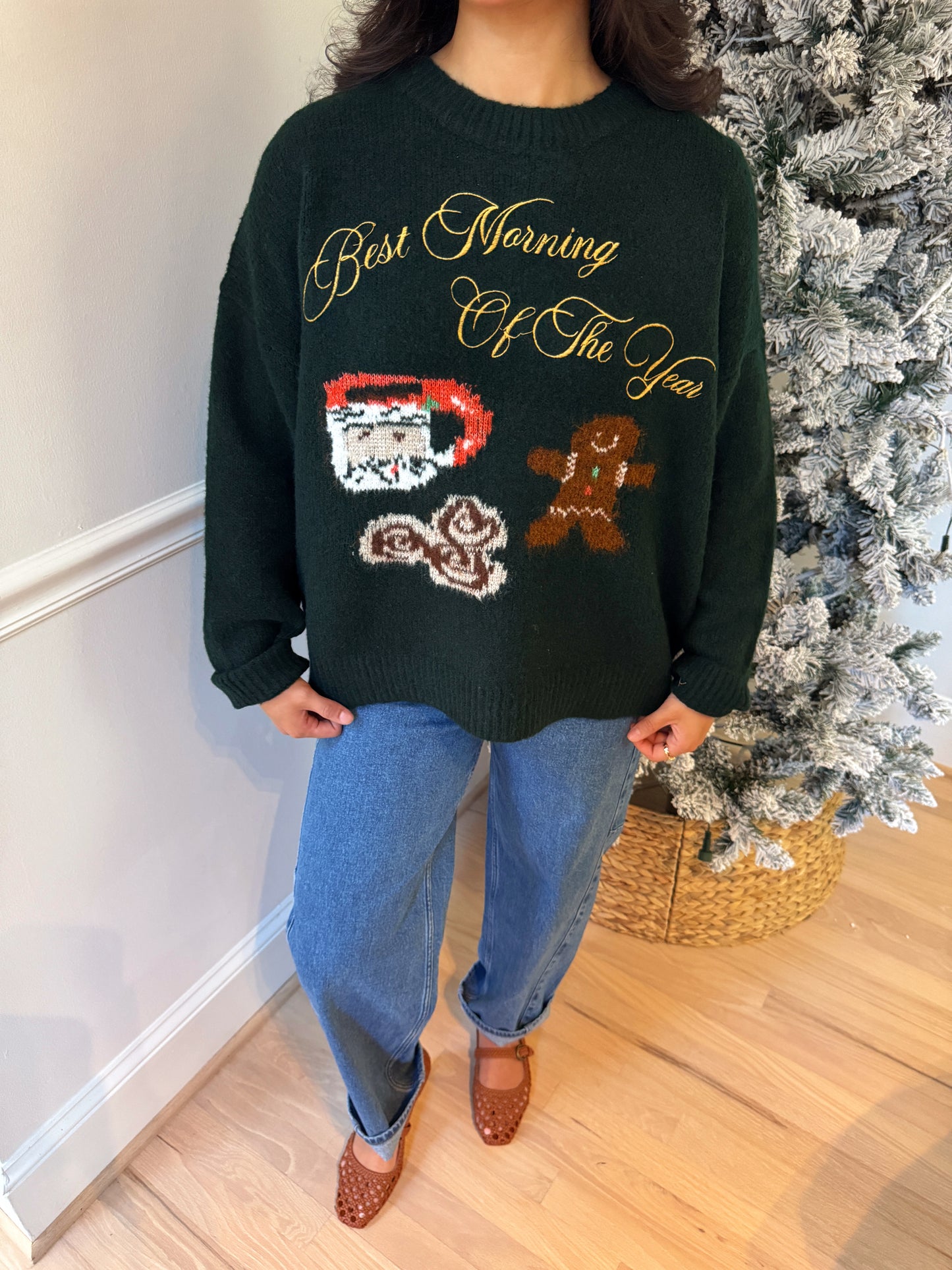 Best Morning Of The Year Knit Sweater