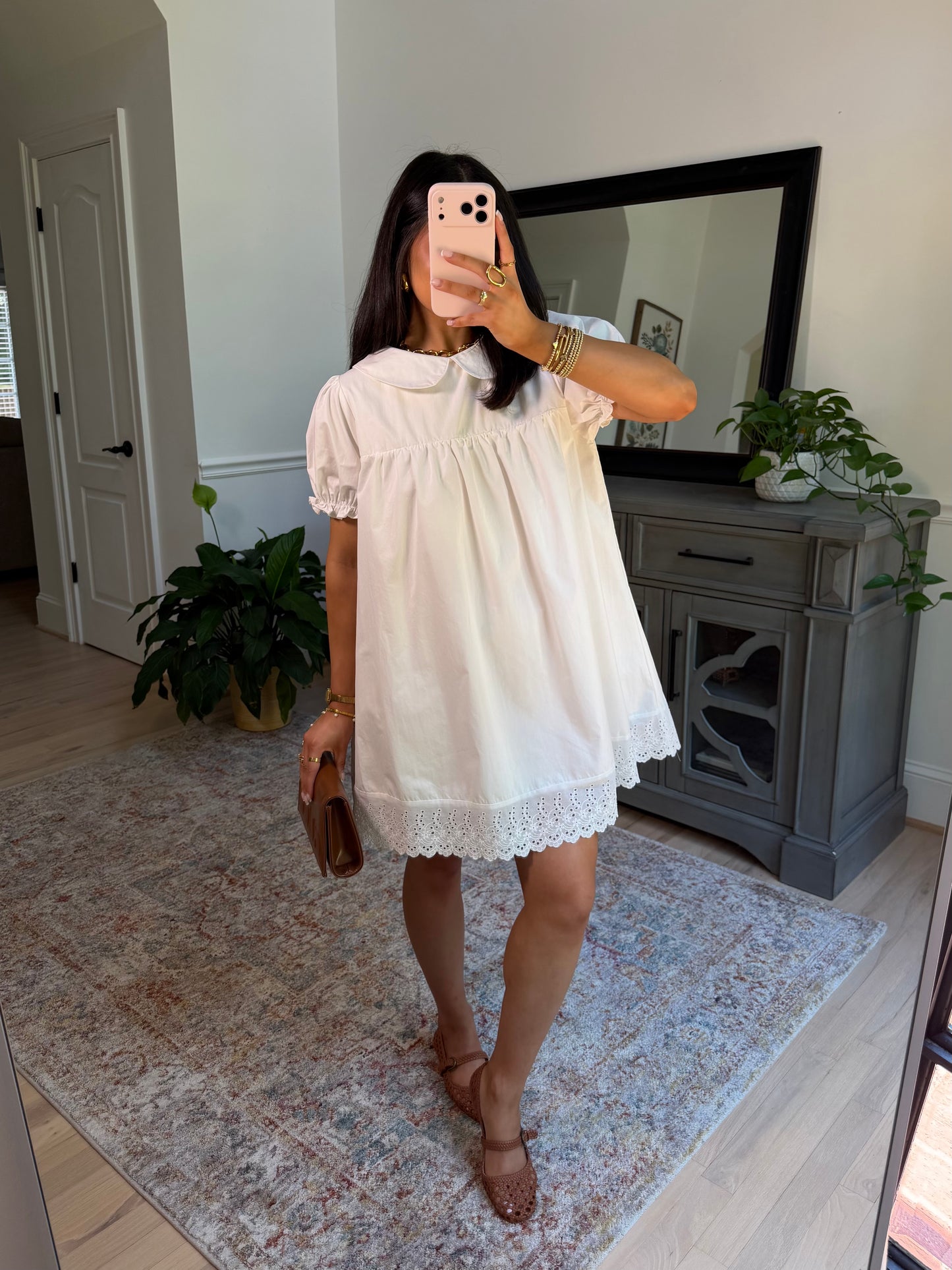 Charming White Babydoll Dress