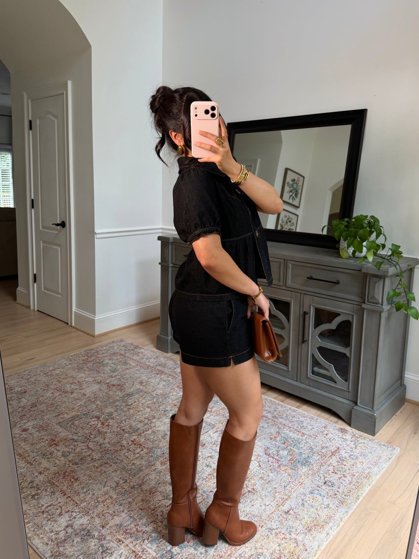 Kensington Black Denim Set