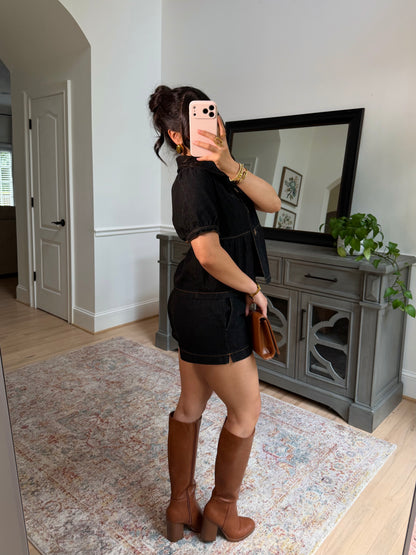 Kensington Black Denim Set