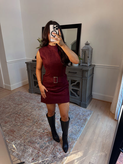 Apple Cider Suede Dress