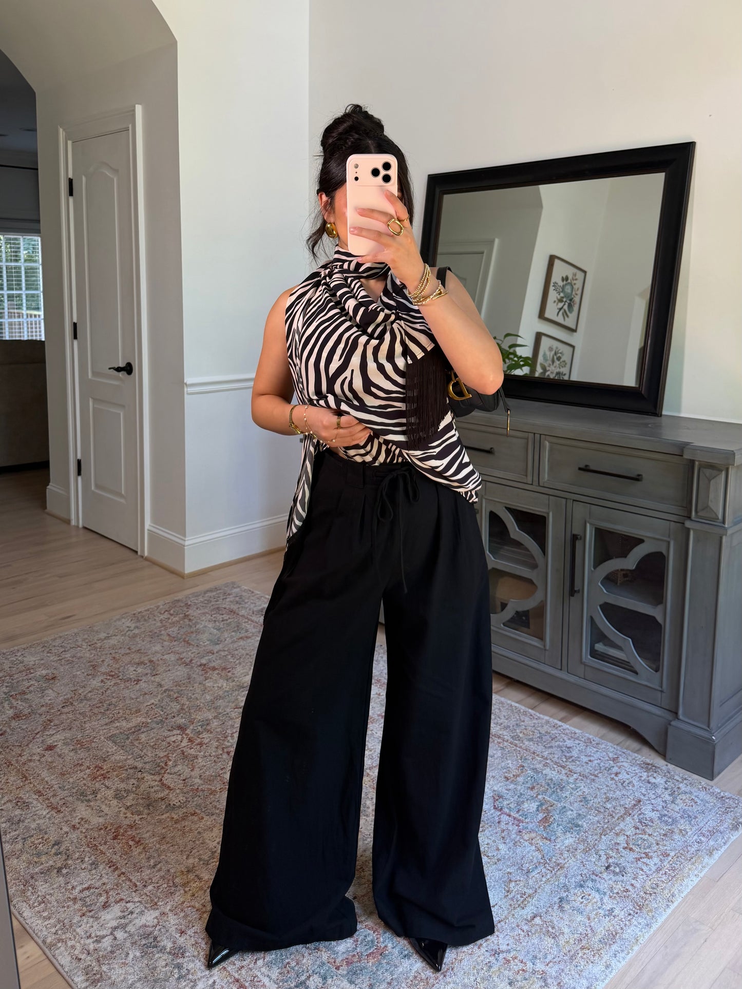 Everyday Wide Leg Black Pants