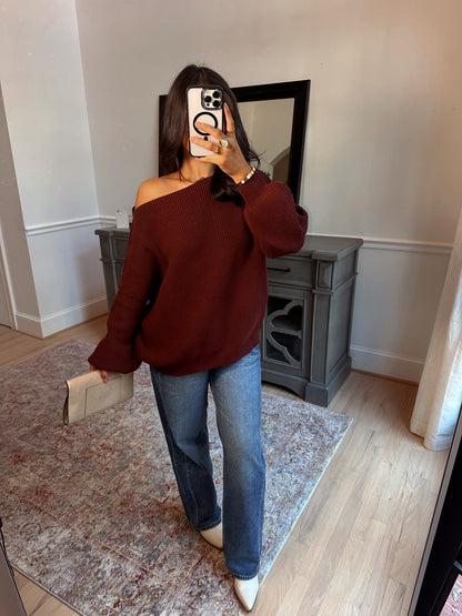 Hot Chocolate Slouchy Sweater