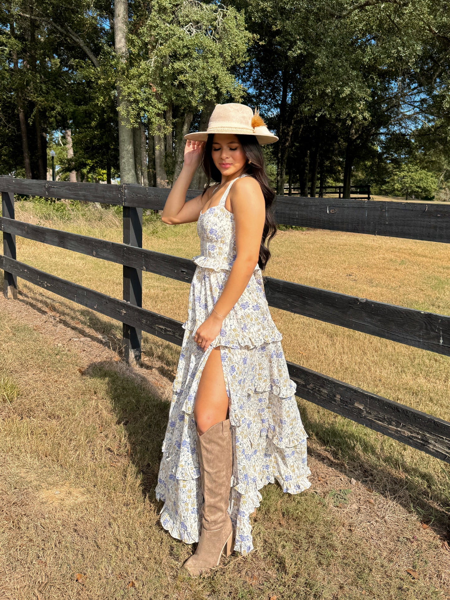 Wildflower Leg Slit Maxi Dress