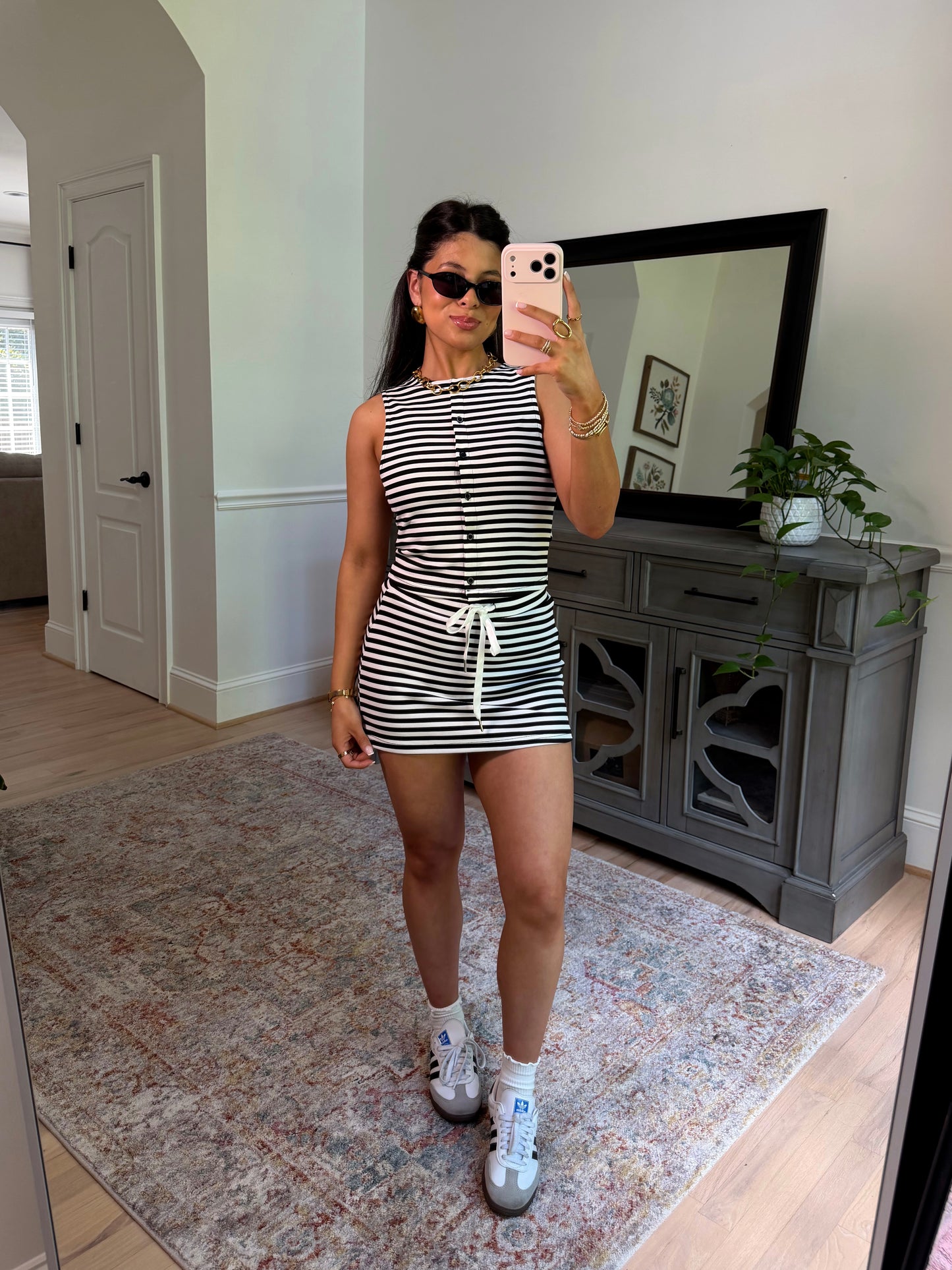 Cool Girl Striped Skort Set
