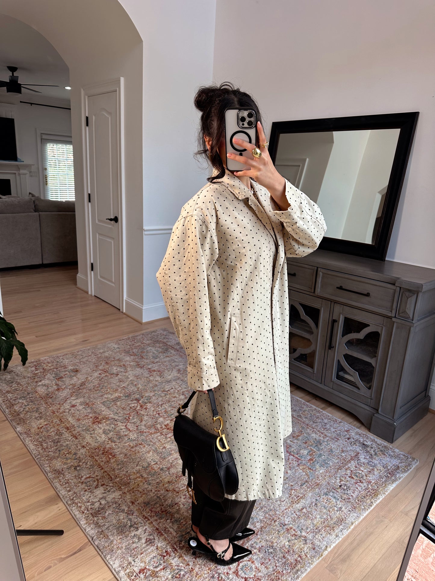 The Parisian Polka Dot Coat