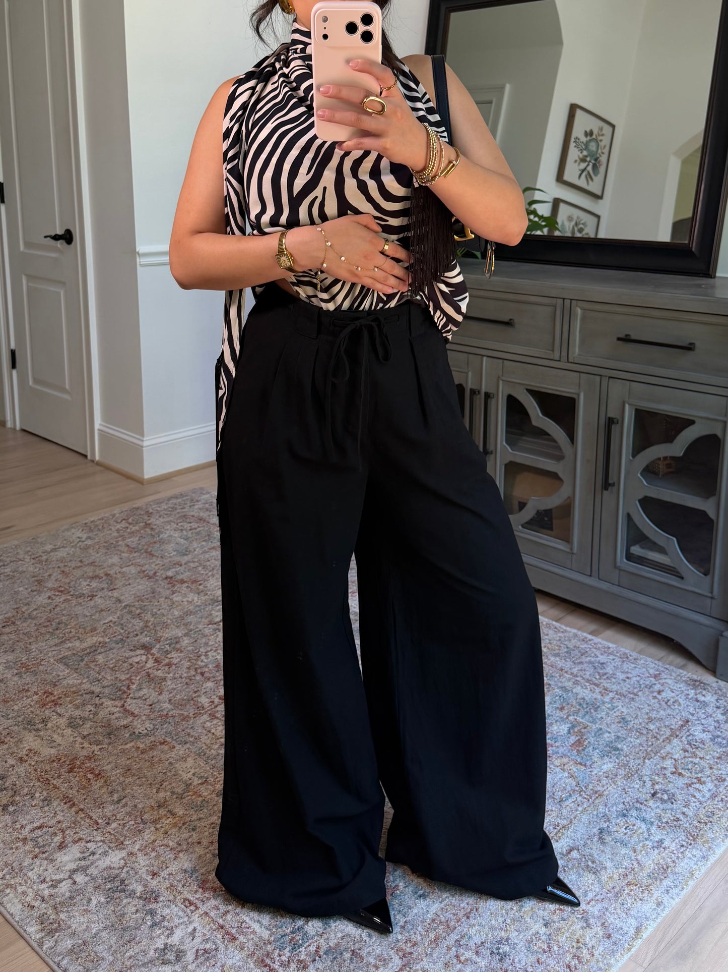 Everyday Wide Leg Black Pants