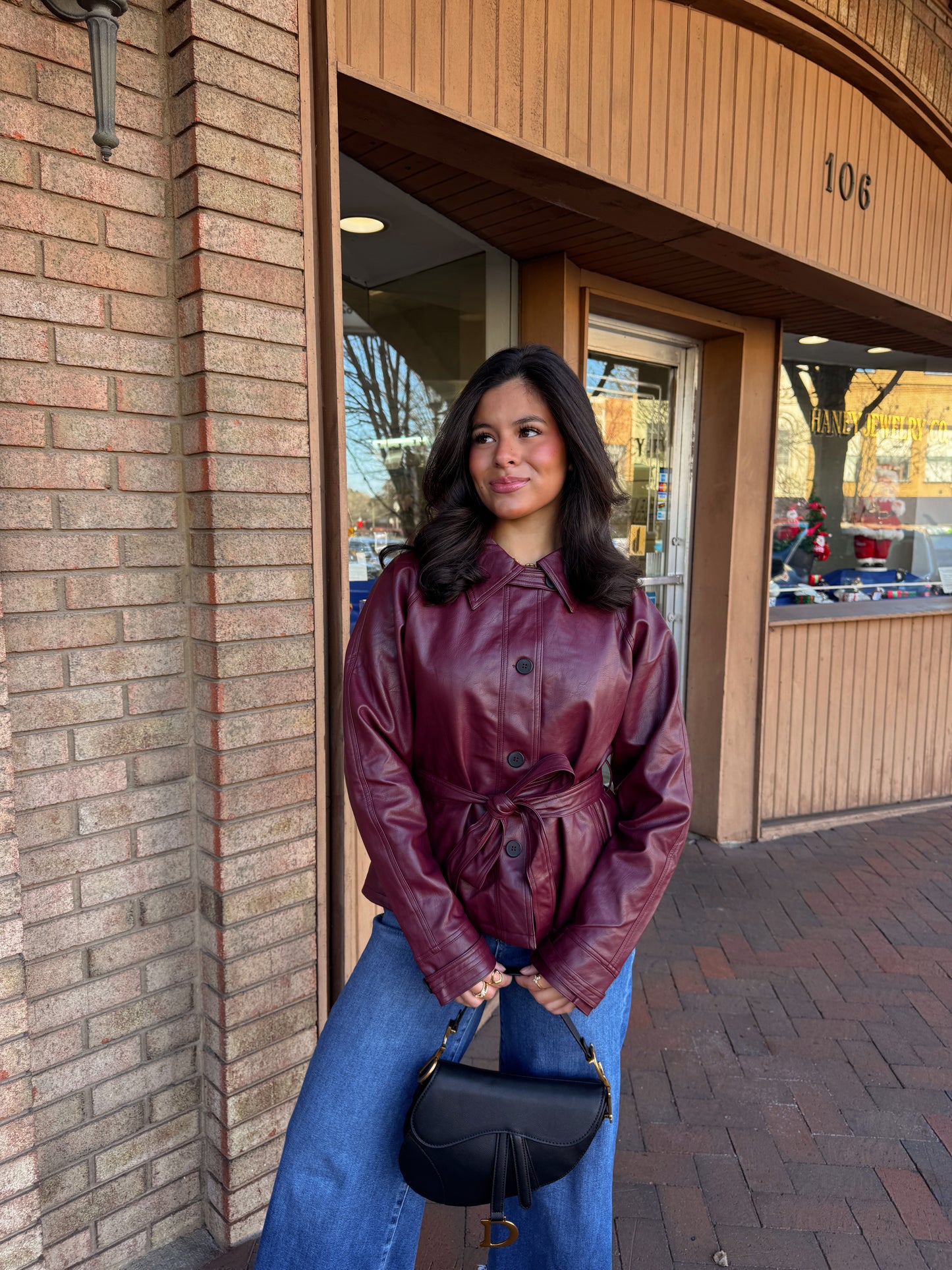 The Verona Burgundy Trench Coat