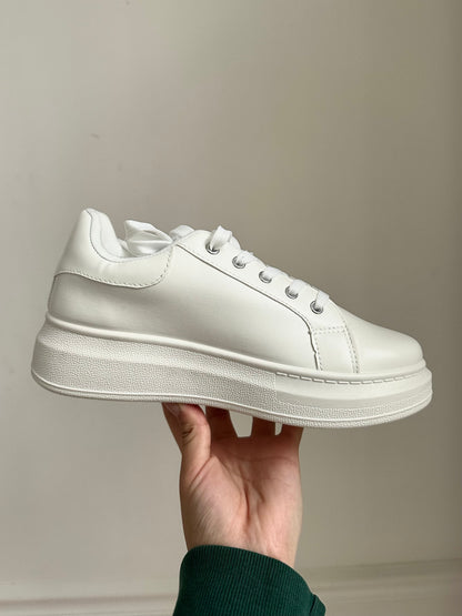 Classic White Platform Sneaker