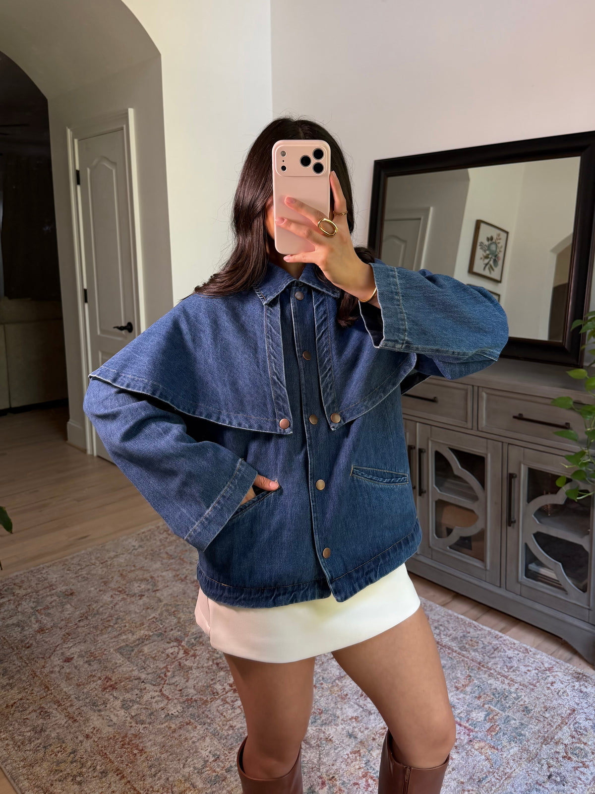 Bluebell Denim Cape Jacket
