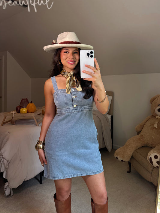 Denim Empire Mini Dress