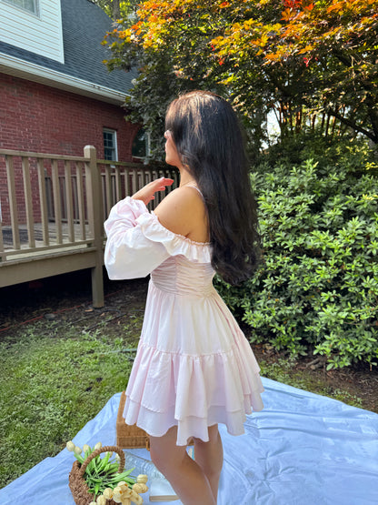 Baby Pink Poplin Dress