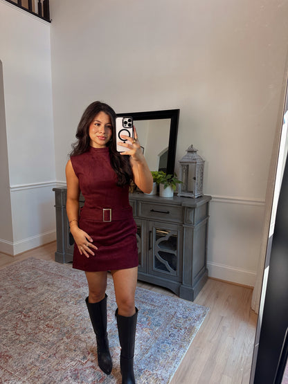 Apple Cider Suede Dress