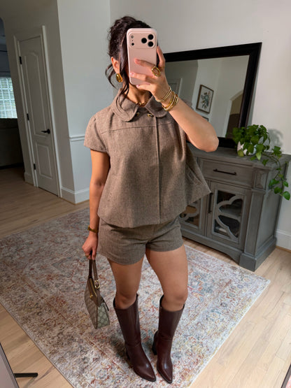 The Blair Houndstooth Shorts