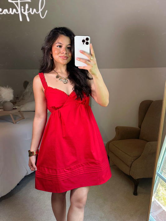 Red Babydoll Dress