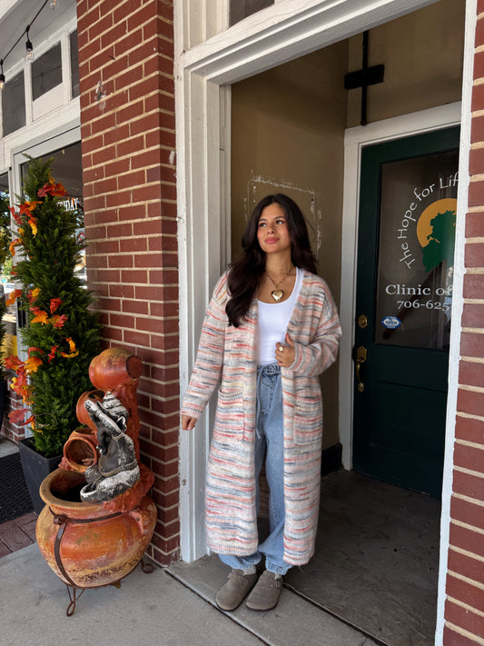 Skittles Open Midi Cardigan