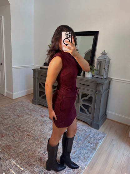 Apple Cider Suede Dress