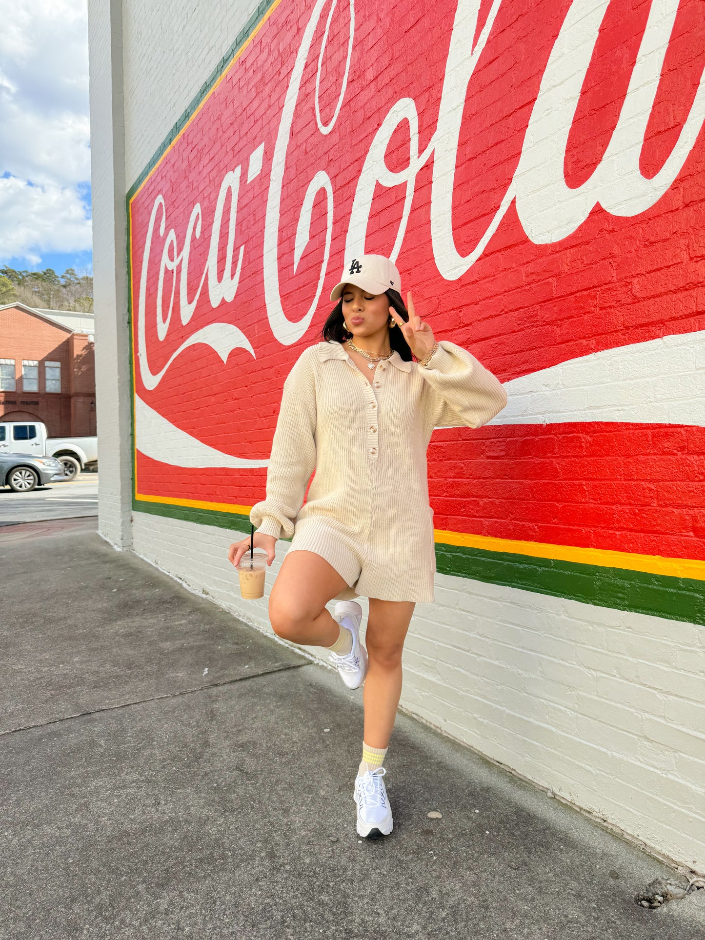 Latte Knit Romper