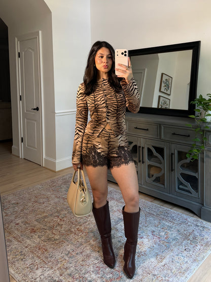 Ashton Animal Top & Shorts Set