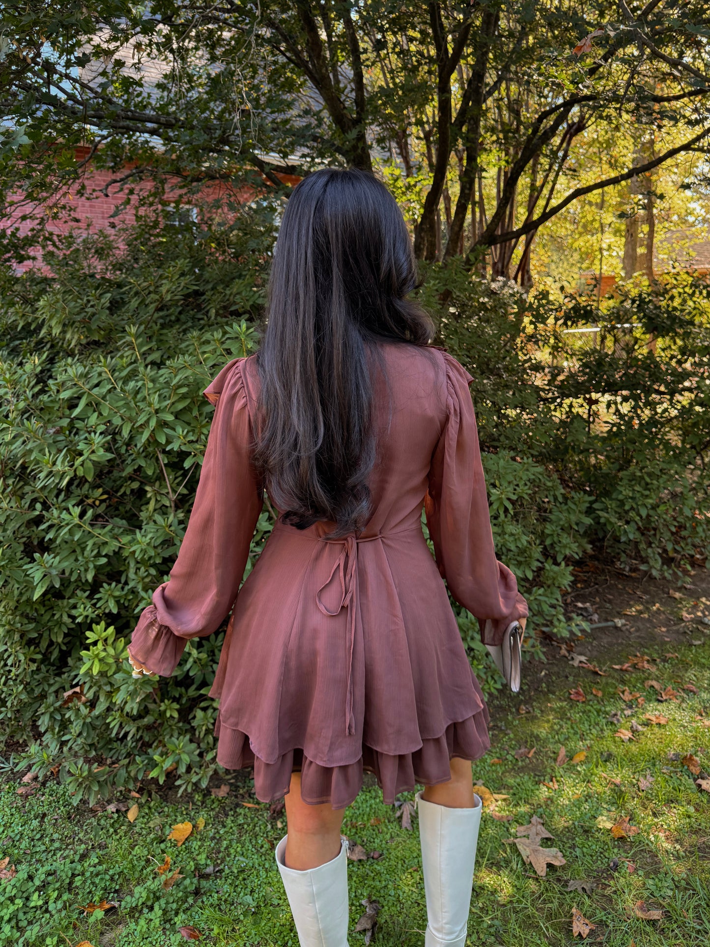Cinnamon Dolce Ruffle Dress