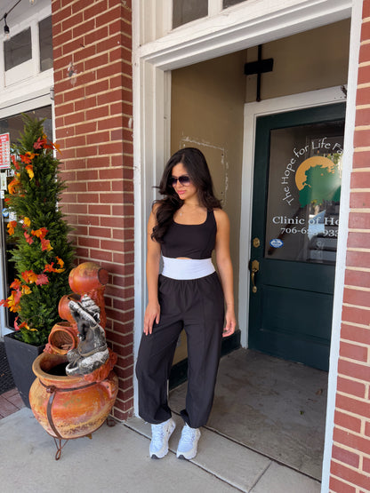 Black & White It Girl Jumpsuit