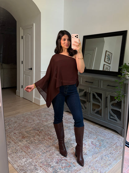 City Girl One-Shoulder Top
