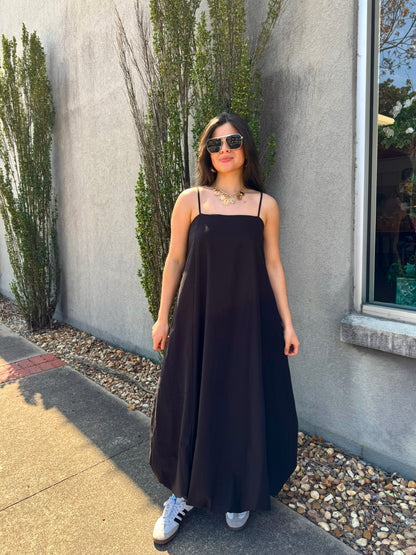 Black Bubble Maxi Dress