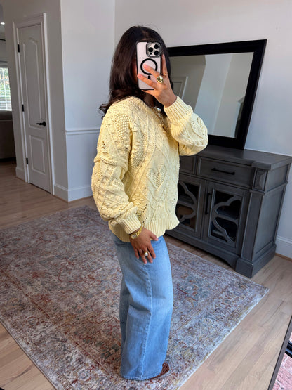 Honey Bloom Knit Sweater