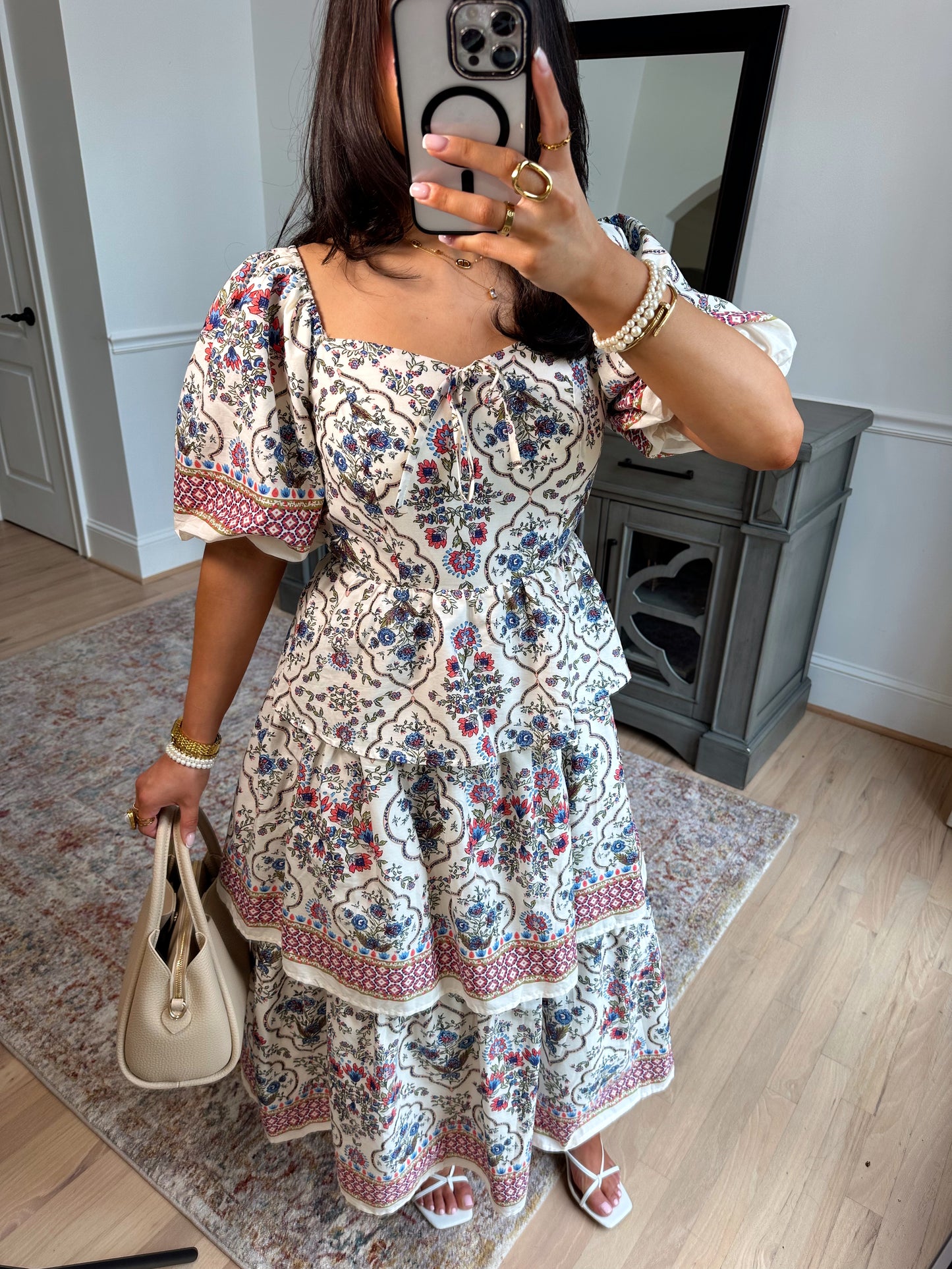 Camille Vintage Midi Dress