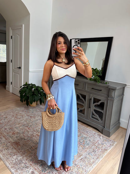 Santorini Breeze Midi Dress