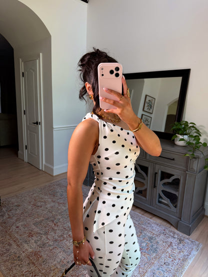 Main Character Polka Dot Capri Set