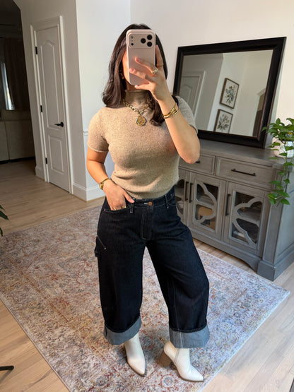 Cynthia Cargo Dark Denim Jeans