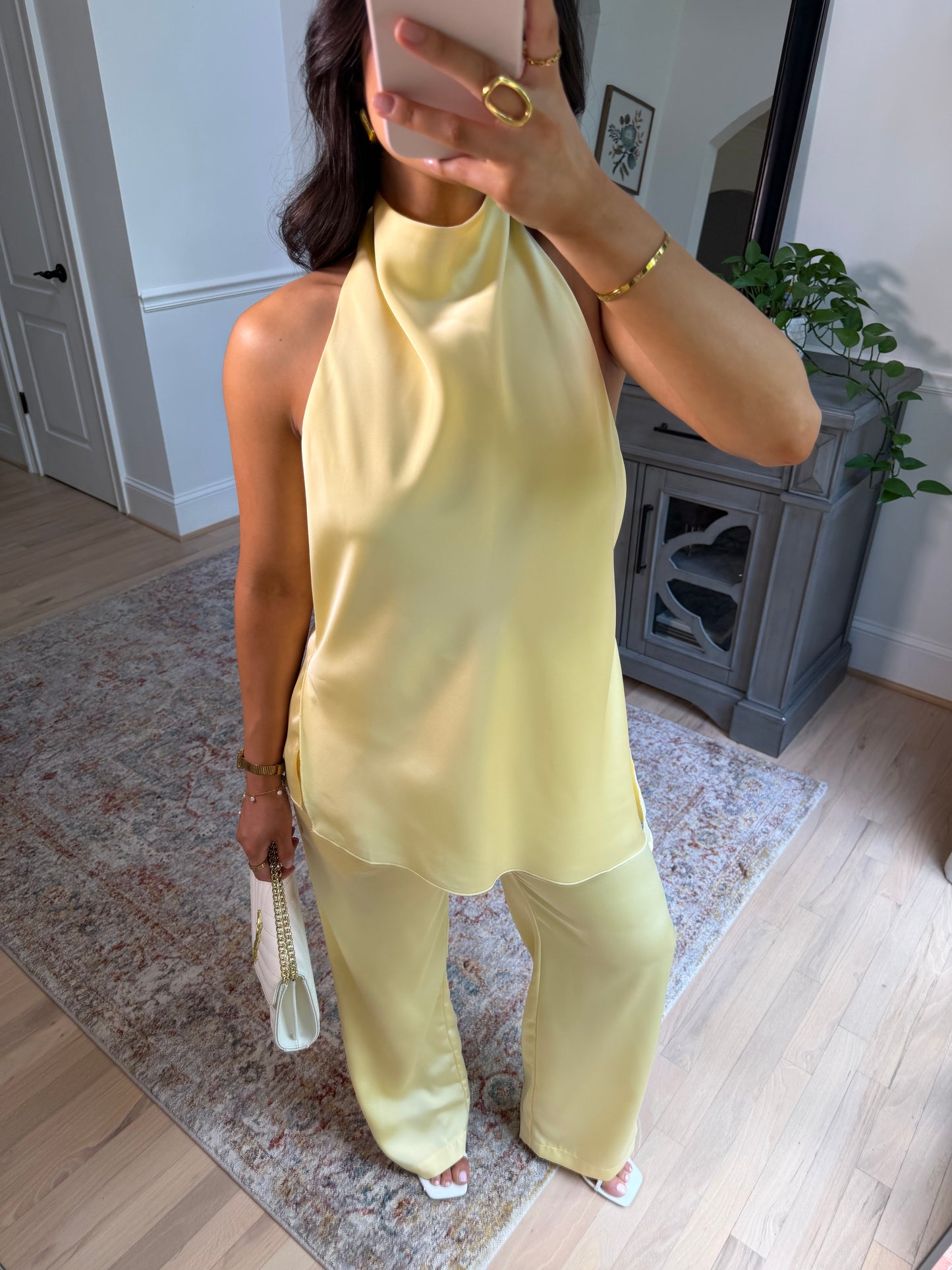 The Daisy Lane Satin Top & Pant Set