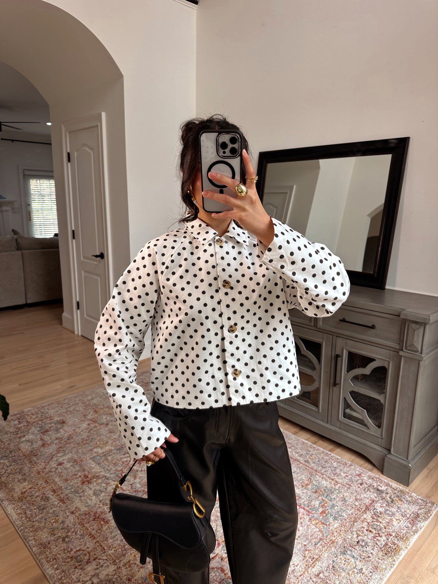 The Juliette Polka Dot Jacket Top