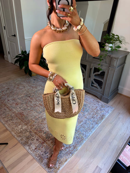 Soft Sunrise Knit Midi Dress