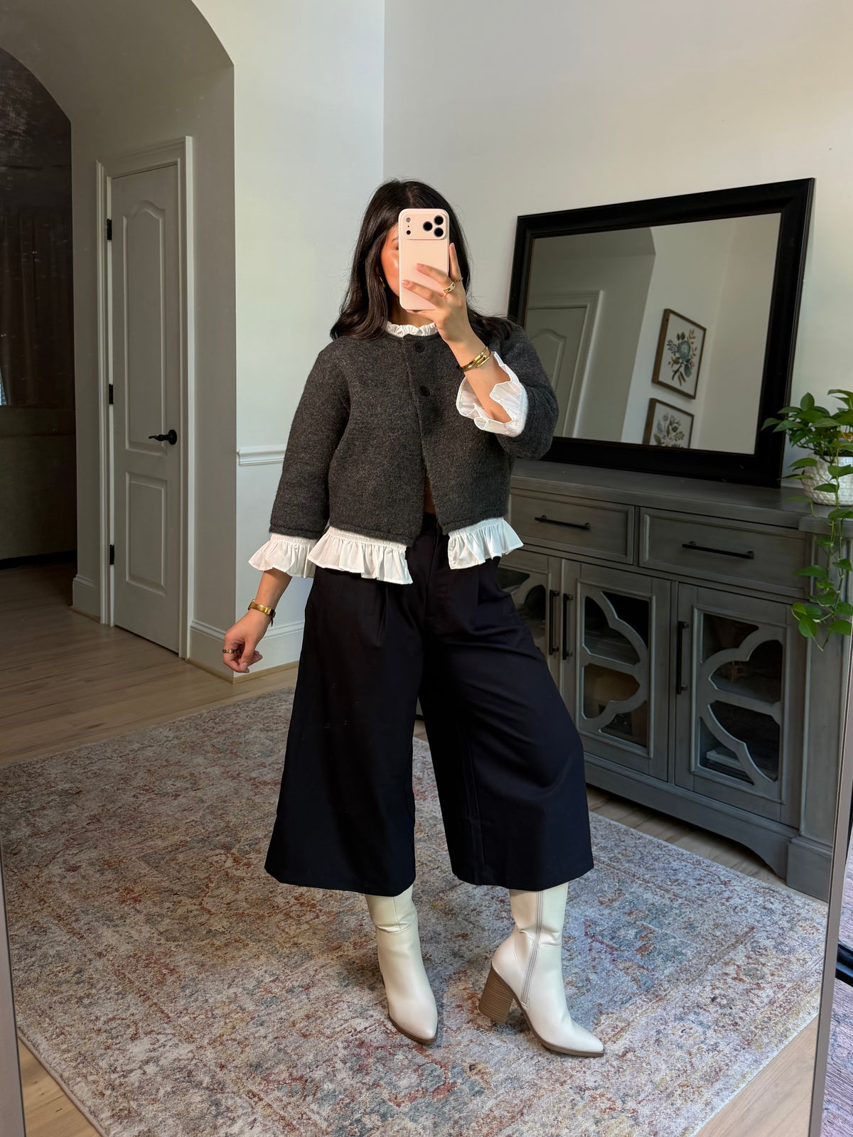 Camille Poplin Cardigan Sweater