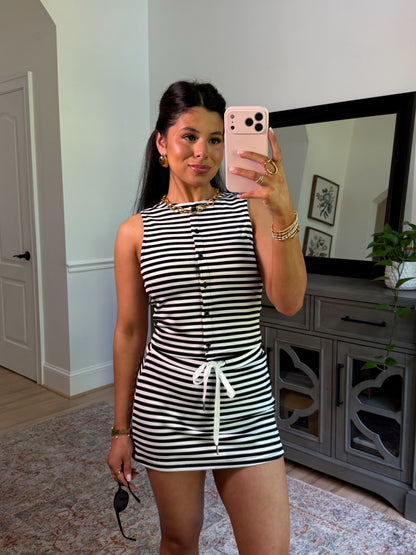 Cool Girl Striped Skort Set