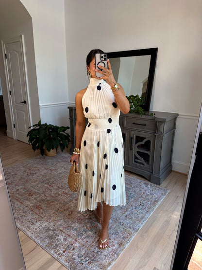Marquise Polka Midi Dress